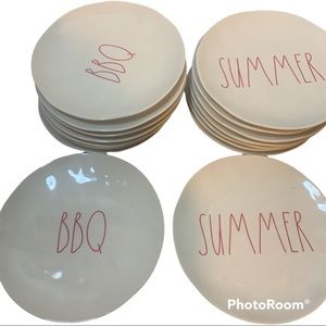 Rae Dunn melamine plates set of 16